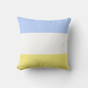 Almofada Para Ambientes Externos Azul Pó e Copo Amarelo