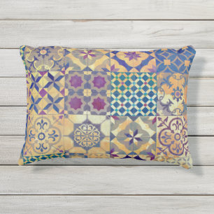 Almofada Para Ambientes Externos Azulejos tradicionais mediterrâneos & egeus