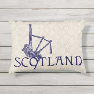 Almofada Para Ambientes Externos Bagpipes de Scotland, design do Scottish