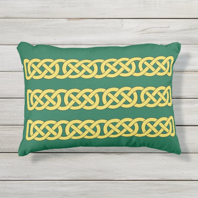 Almofada Para Ambientes Externos Banda Celtic Knotwork (Frente)