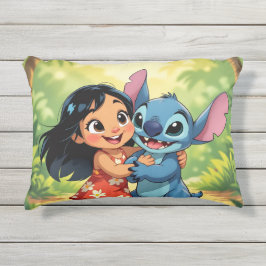 Almofada Para Ambientes Externos Beste Freunde fürs Leben – Lilo & Stitch