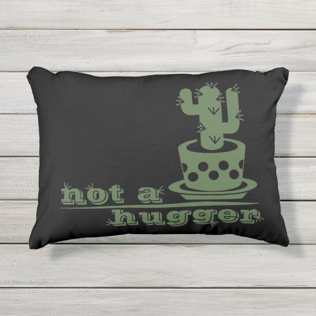 Almofada Para Ambientes Externos Cactos não é um cacto engraçado (Frente)