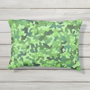 Almofada Para Ambientes Externos Camo Padrão Laranja Verde Laranja Azul Laranja Lar