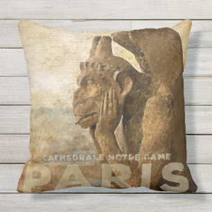 Almofada Para Ambientes Externos Catedral Paris de Notre Dame, le Stryga Quimera