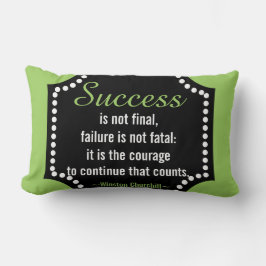Almofada Para Ambientes Externos Citações inspiradores do sucesso de Winston