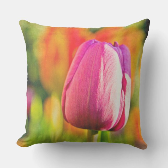 Almofada Para Ambientes Externos Colagem de Tulip (Frente)
