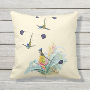 Almofada Para Ambientes Externos Colibris no travesseiro exterior 16x16 de