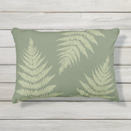 Almofada Para Ambientes Externos Cores de Fundo Personalizadas Woodland Fern Leves