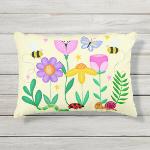 Almofada Para Ambientes Externos Criaturas Felizes do Jardim