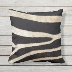 Almofada Para Ambientes Externos Design africano do impressão da pele da zebra