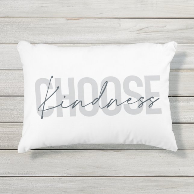 Almofada Para Ambientes Externos Design de Escolher gentileza moderna, urbana e sim (Frente)