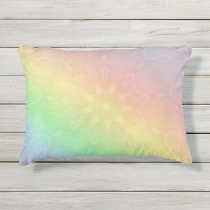 Almofada Para Ambientes Externos Design do Rainbow Pastel Mandala