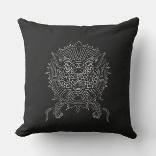 Almofada Para Ambientes Externos Design do tatuagem da mandala do dragão