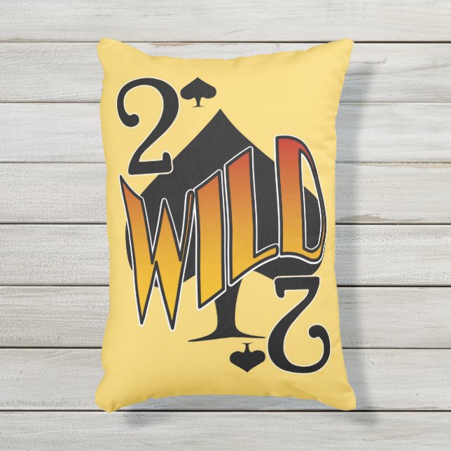Almofada Para Ambientes Externos Disuces Wild 2 do Travesseiro da Placa Spades (Front(Vertical))