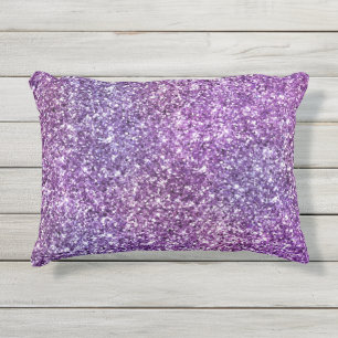 Almofada Para Ambientes Externos Elegante Padrão Abstrato Roxo Chic Stylish