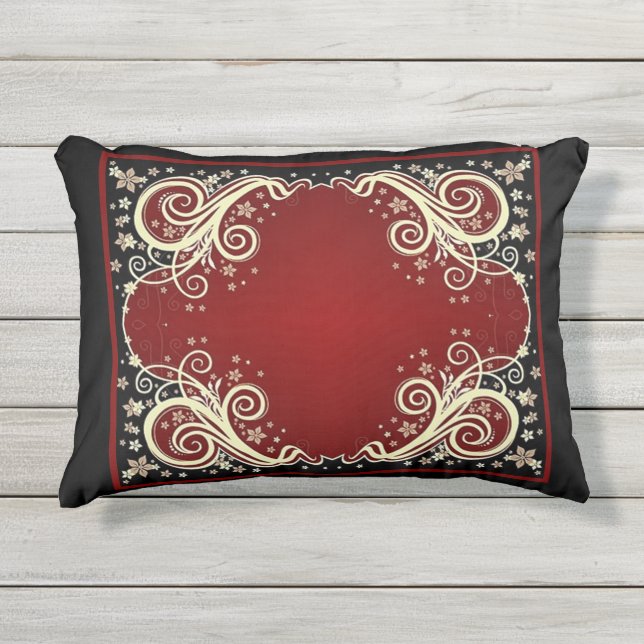 Almofada Para Ambientes Externos Estilos Clássicos de Rolagem (Frente)