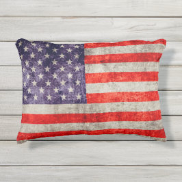Almofada Para Ambientes Externos Falln Antique Bandeira Americana