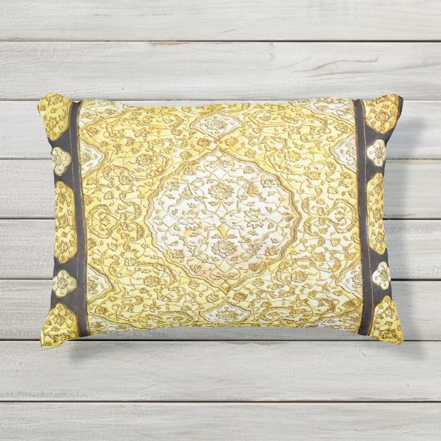 Almofada Para Ambientes Externos Falln Sagrado Dourado (Frente)