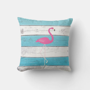 Almofada Para Ambientes Externos Flamingo Turquoise e Travesseiro exterior branco r