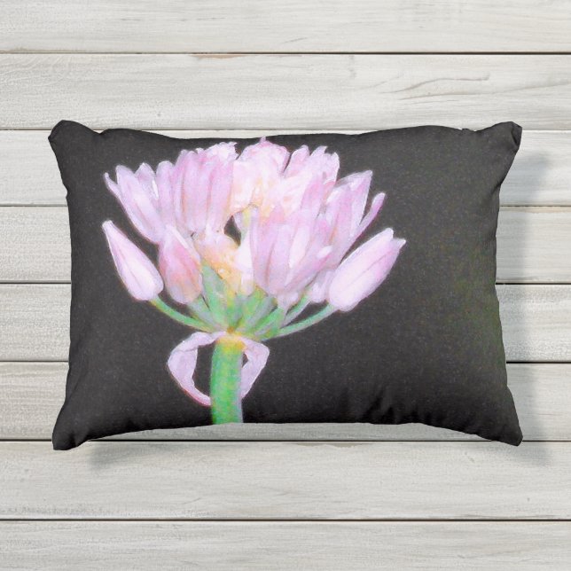 Almofada Para Ambientes Externos Flor Chives (Frente)