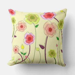 Almofada Para Ambientes Externos Flores lunáticas