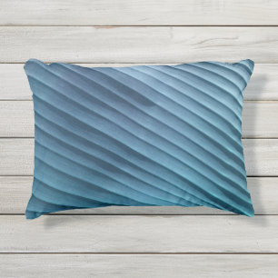 Almofada Para Ambientes Externos Folha Azul Diagonal