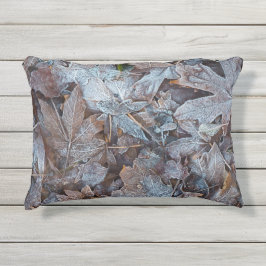 Almofada Para Ambientes Externos Folhas de outono II, congeladas