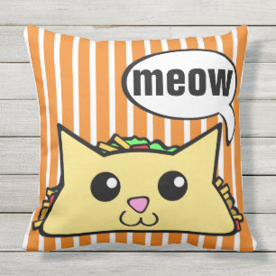Almofada Para Ambientes Externos Gato do Taco listrado