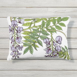 Almofada Para Ambientes Externos Grasset's Art Nouveau Wisteria