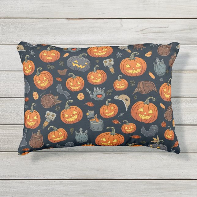 Almofada Para Ambientes Externos Halloween Baguette Cushion (Frente)