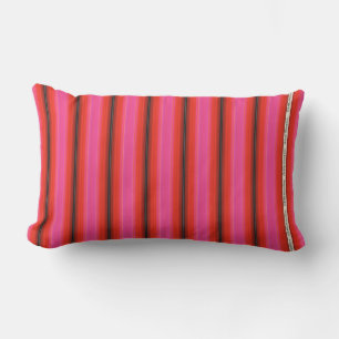 Almofada Para Ambientes Externos HAMbyWG - Travesseiro - Faixa Vermelha Rosa
