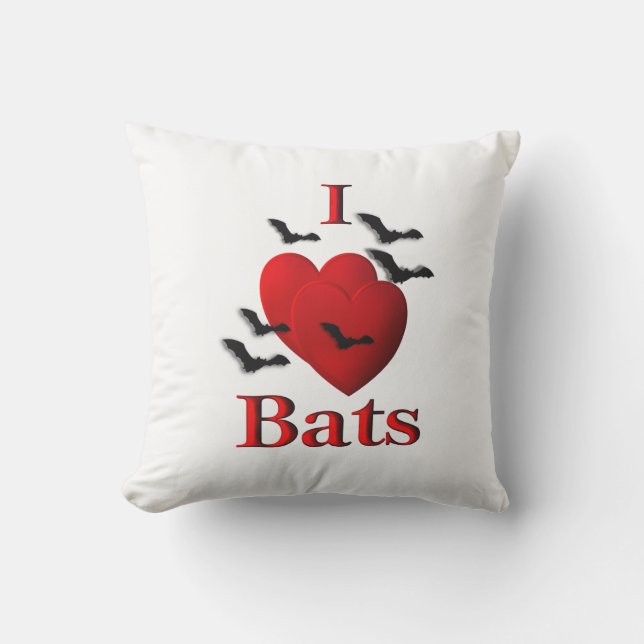 Almofada Para Ambientes Externos I Bats do Coração (Frente)