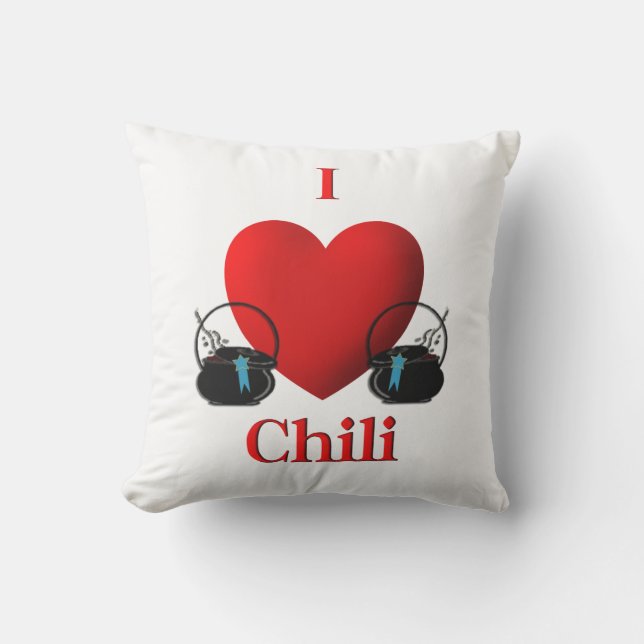 Almofada Para Ambientes Externos I Heart Chili (Frente)