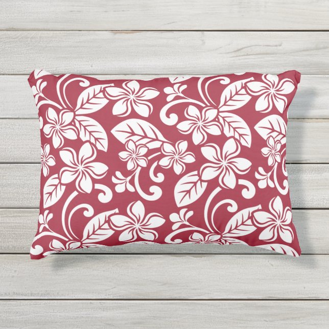 ALMOFADA PARA AMBIENTES EXTERNOS ILHA PLUMÉRIA (VERMELHO CARDINAL) (Frente)