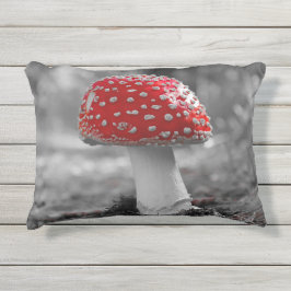 Almofada Para Ambientes Externos Kissen für Draußen mit Pilz Druck 