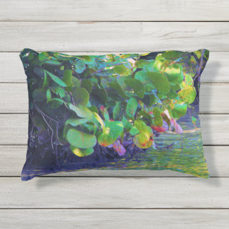 Almofada Para Ambientes Externos Laguna de Mangrove com Uvas do Mar