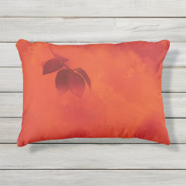 Almofada Para Ambientes Externos Laranja Queimada - Leaf Abtract Autumn