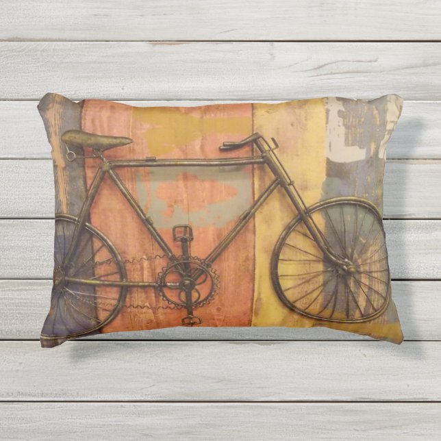 Almofada Para Ambientes Externos Minha bicicleta (Frente)