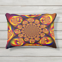 Miniesferas azuis, amarelas, Douradas