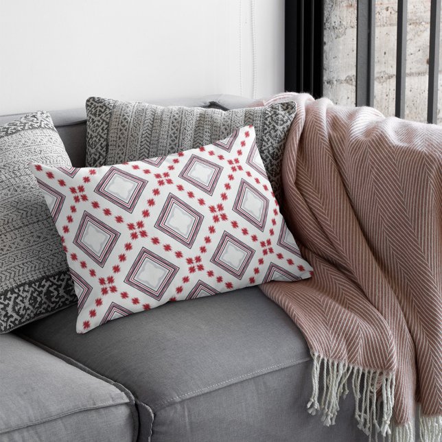 Almofada Para Ambientes Externos Motif Ikat Design Batik Textile Patterno sem costu (Criador carregado)