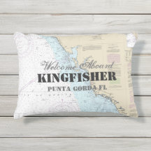 Nome do barco e boas-vindas náuticas a bordo da co