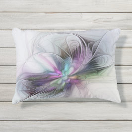 Almofada Para Ambientes Externos Nova Vida, Fantasia Colorida de Arte Fractal Abstr