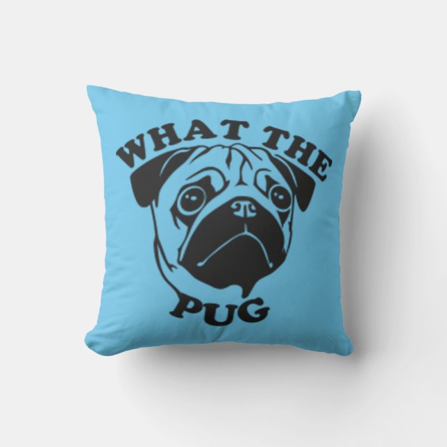 Almofada Para Ambientes Externos O Que O Pug? (Frente)