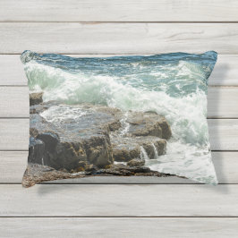 Almofada Para Ambientes Externos Ondas do Oceano Acadia Maine