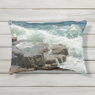 Almofada Para Ambientes Externos Ondas do Oceano Acadia Maine