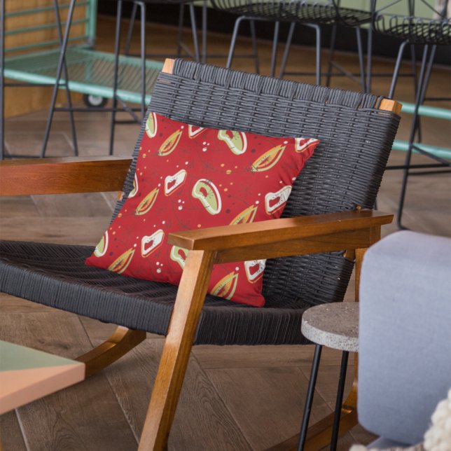 Almofada Para Ambientes Externos Padrão bonito, moderno de Meio século, Abstrato ve (Criador carregado)