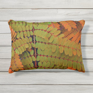 Almofada Para Ambientes Externos Padrão de Folhas Pequenas