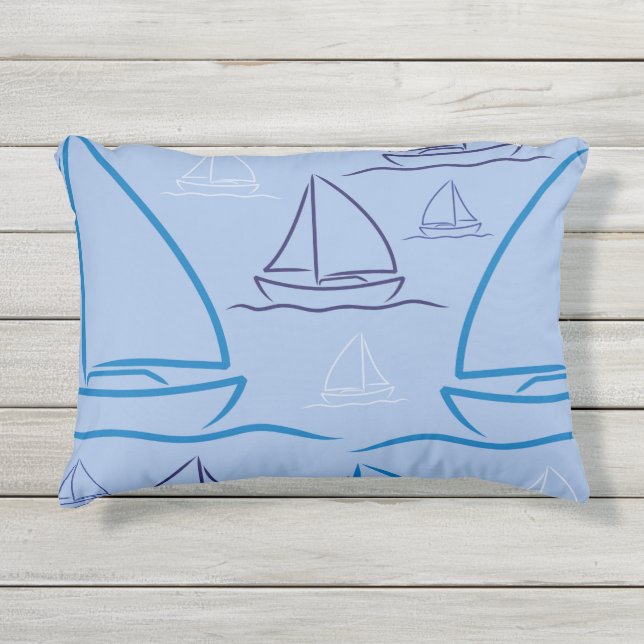 Almofada Para Ambientes Externos Padrão de iate (Frente)
