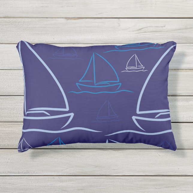 Almofada Para Ambientes Externos Padrão de iate (Frente)