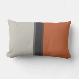 Almofada Para Ambientes Externos Padrão na moda Silver Cinza Marinho Vermelho Laran